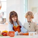 Set of 2 Pumpkin Coffee Mugs for Fall