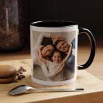 Personalized Ceramic Mug with C-Shaped Handle