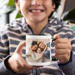 Personalized Ceramic Mug with C-Shaped Handle