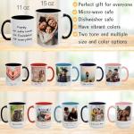 Personalized Ceramic Mug with C-Shaped Handle