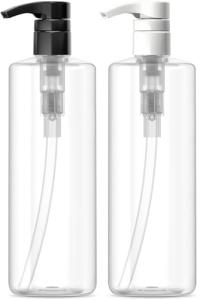 Bar5F 16 oz Clear Plastic Bottles - 2 Pack