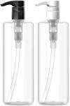 Bar5F 16 oz Clear Plastic Bottles - 2 Pack