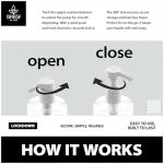 Bar5F 16 oz Clear Plastic Bottles - 2 Pack