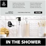 Bar5F 16 oz Clear Plastic Bottles - 2 Pack