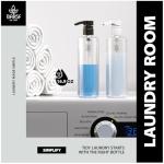 Bar5F 16 oz Clear Plastic Bottles - 2 Pack