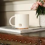 Personalized Monogram Ceramic Coffee Mugs 15 oz