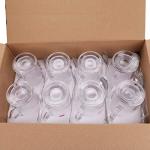 Set of 8 Clear 15 OZ Coffee Mugs