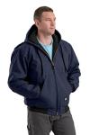 Heritage Duck Hooded Work Jacket, Navy