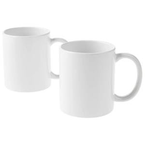 Cricut White Ceramic Mug Blanks - 12 oz (2 Pack)