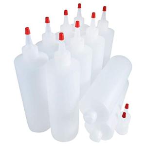 16oz Refillable Plastic Squeeze Bottles - Pack of 10