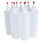 16oz Refillable Plastic Squeeze Bottles - Pack of 10