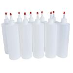16oz Refillable Plastic Squeeze Bottles - Pack of 10