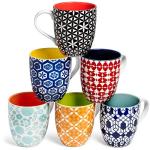 Large Porcelain Coffee Mug Set of 6