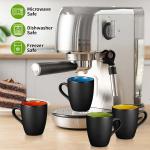 Set of 6 Ceramic 16 Ounce Coffee Mugs