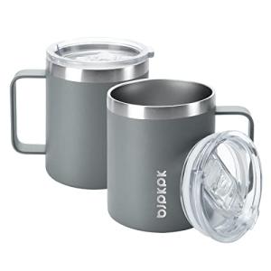 Insulated Coffee Mug Set - 14oz Stainless Steel