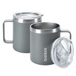 Insulated Coffee Mug Set - 14oz Stainless Steel
