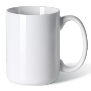 Smilatte 16 OZ White Porcelain Coffee Mug