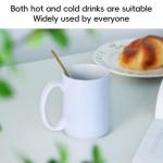 Smilatte 16 OZ White Porcelain Coffee Mug