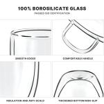 YUNCANG Insulated Double Wall Coffee Mugs (4-Pack)