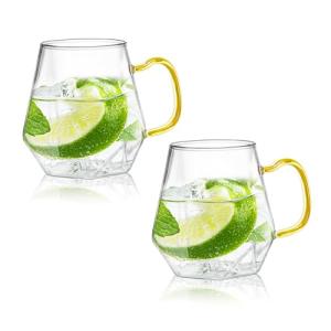 Clear Glass Espresso Cups Set of 2