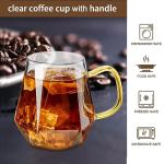 Clear Glass Espresso Cups Set of 2