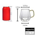 Clear Glass Espresso Cups Set of 2