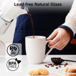 Large 12 OZ Ceramic Coffee Mug Set of 2