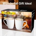 Large 12 OZ Ceramic Coffee Mug Set of 2