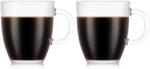 Bodum Bistro Coffee Mug Set, 12 oz, Clear