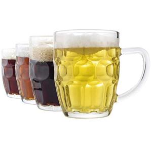 20 oz Dimple Stein Beer Mugs (Set of 4)