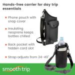 AquaPockets Insulated Water Bottle Sling with Pouch