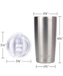 Stainless Steel Insulated Travel Coffee Tumbler 20 oz