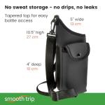 AquaPockets Insulated Water Bottle Sling with Pouch