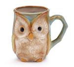 Owl Coloring Coffee Mug - 12 oz, Blue/Green