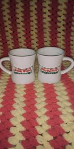 Krispy Kreme Vintage Thick Coffee Mug Set