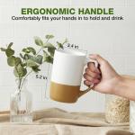 Set of 4 Large Ceramic Coffee Mugs