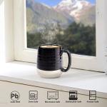 Large 20 oz Black Ceramic Coffee Mug