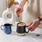 Large 20 oz Black Ceramic Coffee Mug