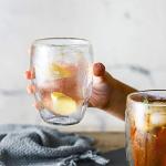 Set of 4 Insulated Glass Coffee Mugs