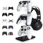 Universal Gaming Controller and Headset Stand (Black)