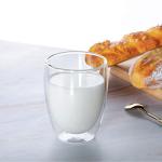 Set of 4 Insulated Glass Coffee Mugs