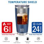 WETOWETO 20oz Insulated Travel Coffee Mug - Navy