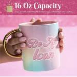 Paris Hilton Gold Handle Ceramic Coffee Mug 16oz