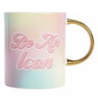 Paris Hilton Gold Handle Ceramic Coffee Mug 16oz