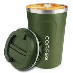 Green Stainless Steel Insulated Coffee Travel Mug