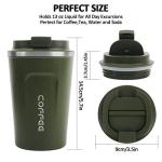 Green Stainless Steel Insulated Coffee Travel Mug
