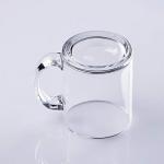 Clear Glass Coffee Mugs, 12 oz - Set of 12