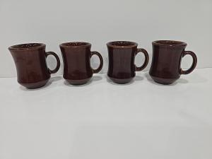 Brown Country Diner Coffee Mugs - Set of 4