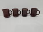 Brown Country Diner Coffee Mugs - Set of 4