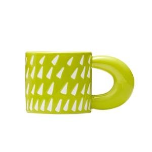 Cute Colorful Coffee Mug with Big Handle 11oz